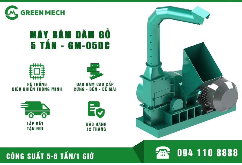 Máy băm dăm gỗ