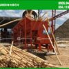 Máy bóc vỏ cây 1 trục bóc được nhiều loại gỗ cây khác nhau như keo, tràm, cao su…