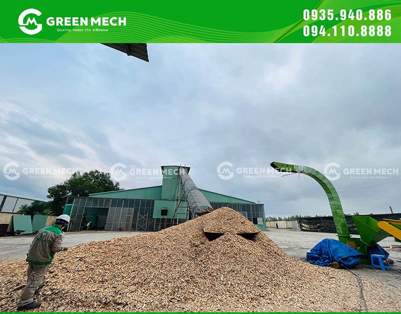 Máy băm dăm gỗ 5 tấn chất lượng cao