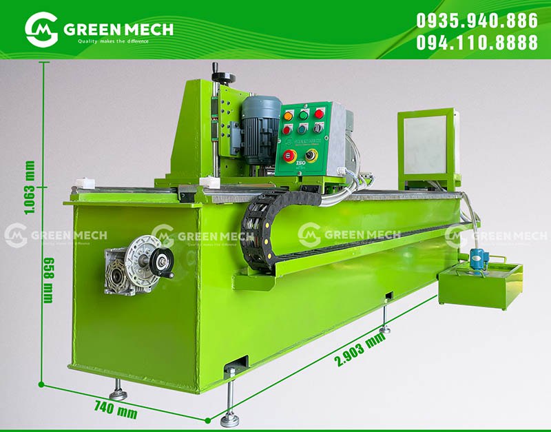 Kích thước của máy mài dao băm HT2000