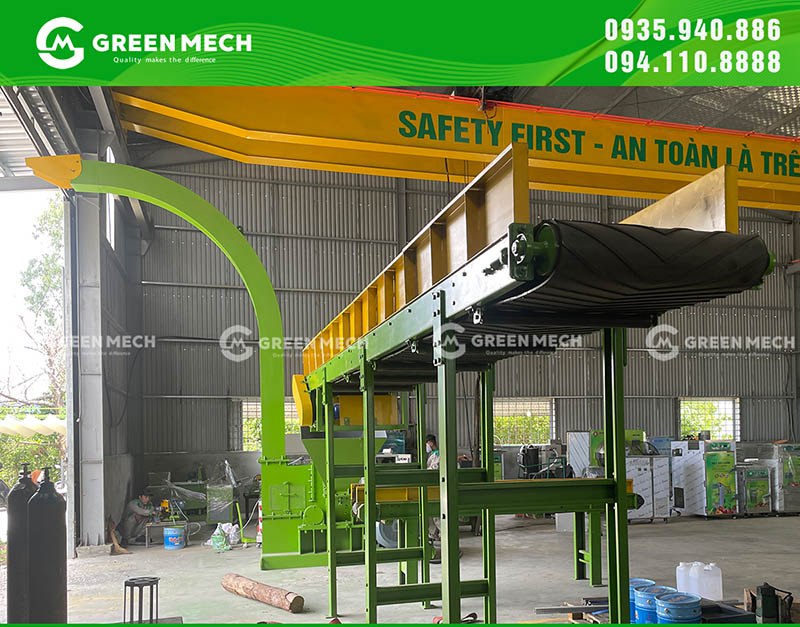 Máy băm dăm gỗ xuất khẩu GREEN MECH