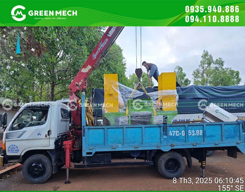 Vận chuyển máy nghiền 2 trục đến Đắk Lắk