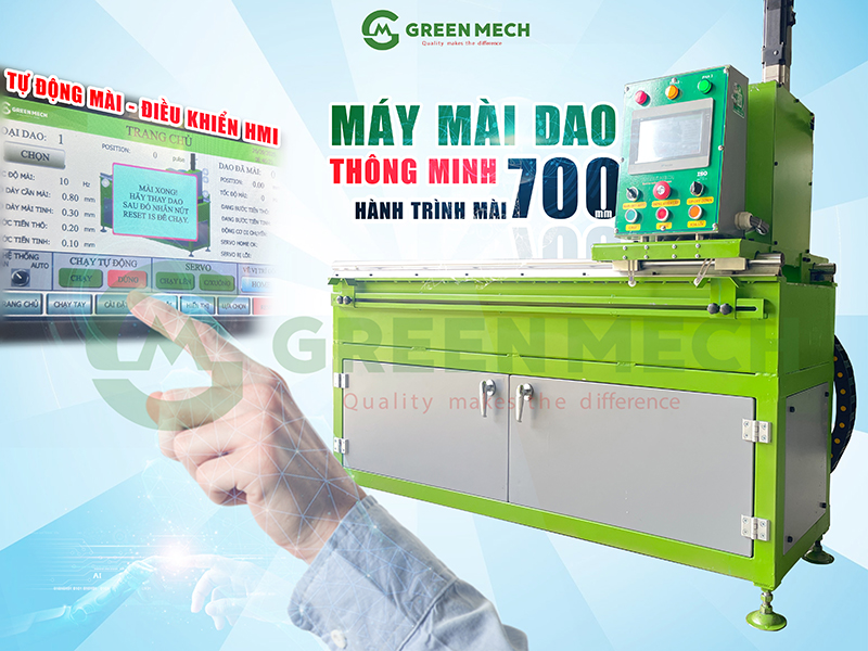 Máy mài dao HT700 tự động thông minh - Tối ưu hiệu suất làm việc, duy trì độ sắc bén của dao băm lâu dài